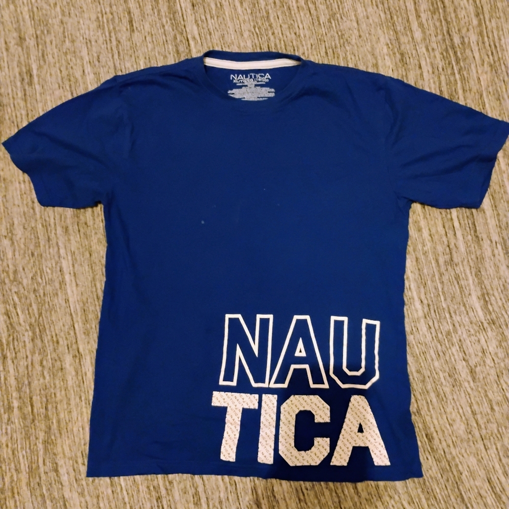 Kids Nautica Blue T-shirt Extra Large 7.0
